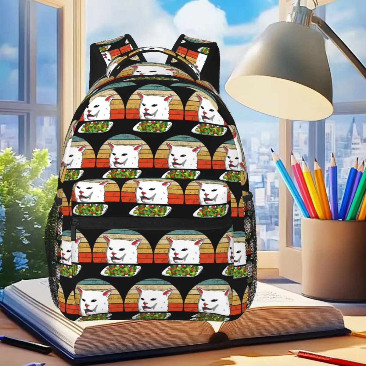 Yelling At A Cat Meme Japanese Style Graphic Backpack Student Boys Girls BookBag School Bag Laptop Shoulder Bags for Men Women
Yelling At A Cat Meme Japanese Style Graphic Backpack Student Boys Girls BookBag School Bag Laptop Shoulder Bags for Men Women
