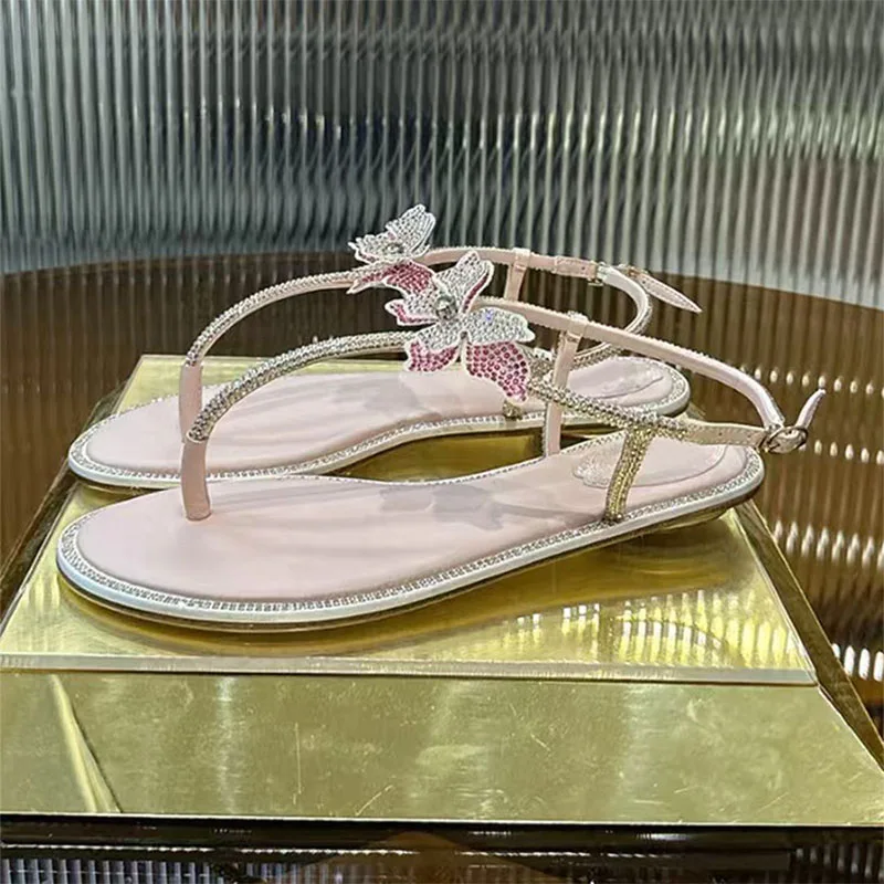 New Flip Flops Sandals Women Summer Rhinestone Butterfly-knot Ankle Strap Flat Shoes Women Narrow Strap Modern Sandalias Women
New Flip Flops Sandals Women Summer Rhinestone Butterfly-knot Ankle Strap Flat Shoes Women Narrow Strap Modern Sandalias Women