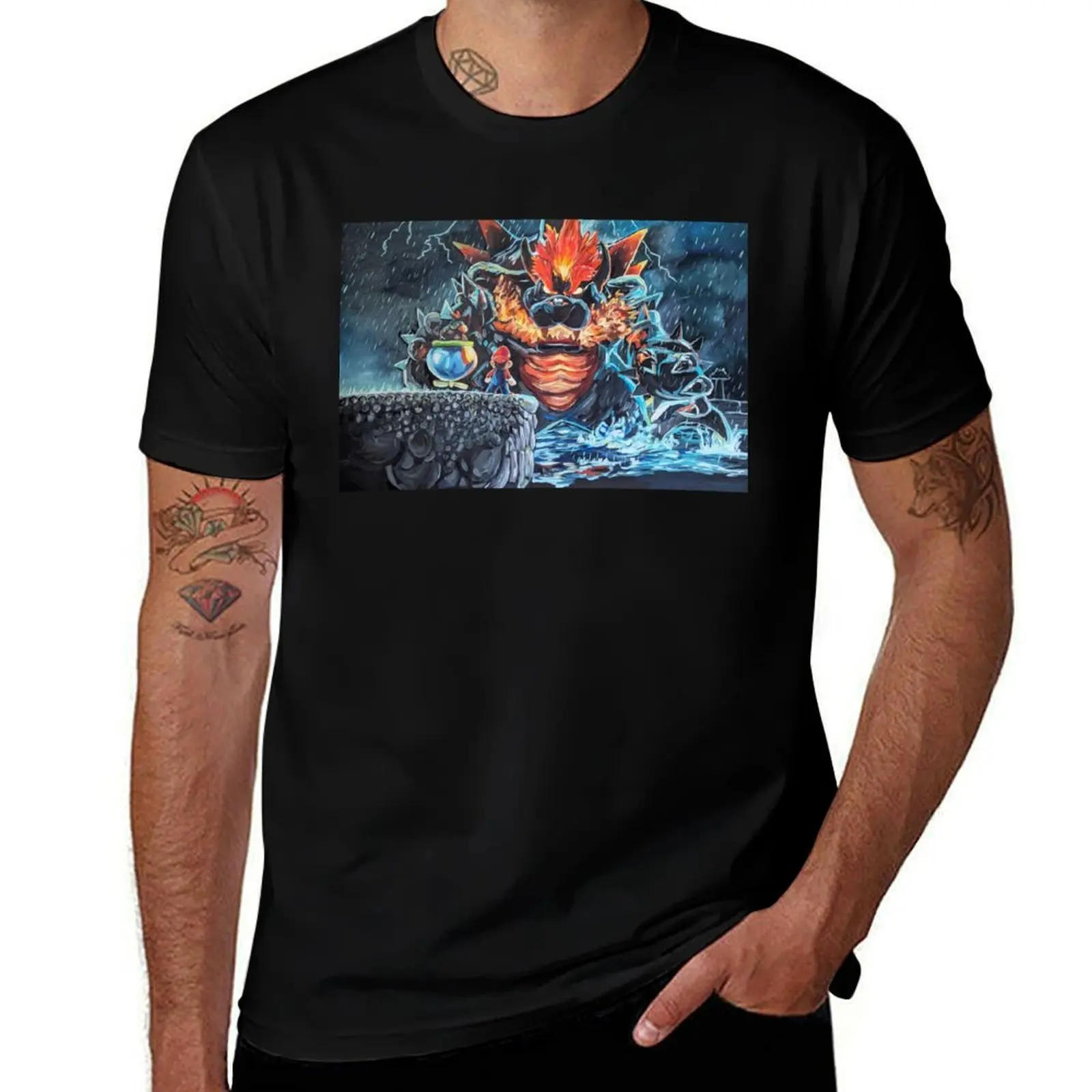 Bowser's Fury T-Shirt Casual Loose Short Sleeve Tee for Men
Bowser's Fury T-Shirt Casual Loose Short Sleeve Tee for Men