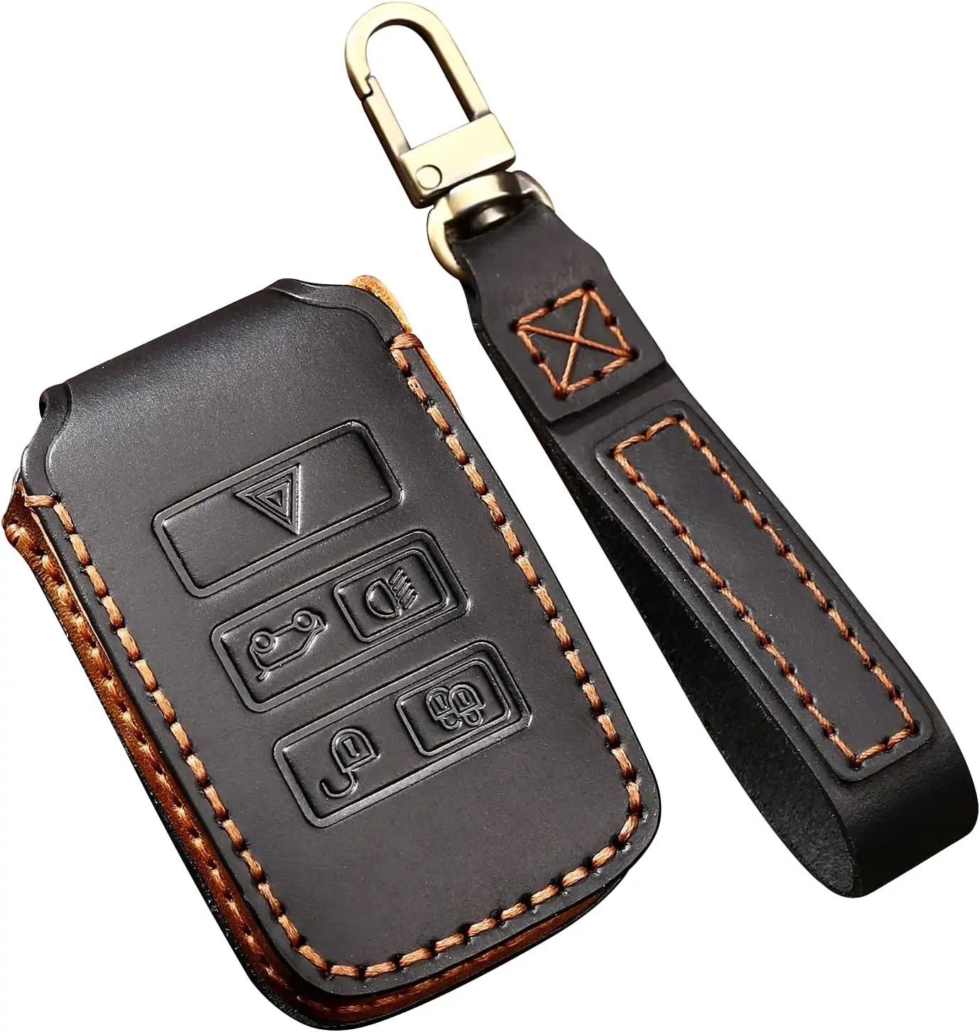 WH Leather Key Fob Skin Fit For Land Rover Key Case Fit For Range Rover Full Protection Black
WH Leather Key Fob Skin Fit For Land Rover Key Case Fit For Range Rover Full Protection Black