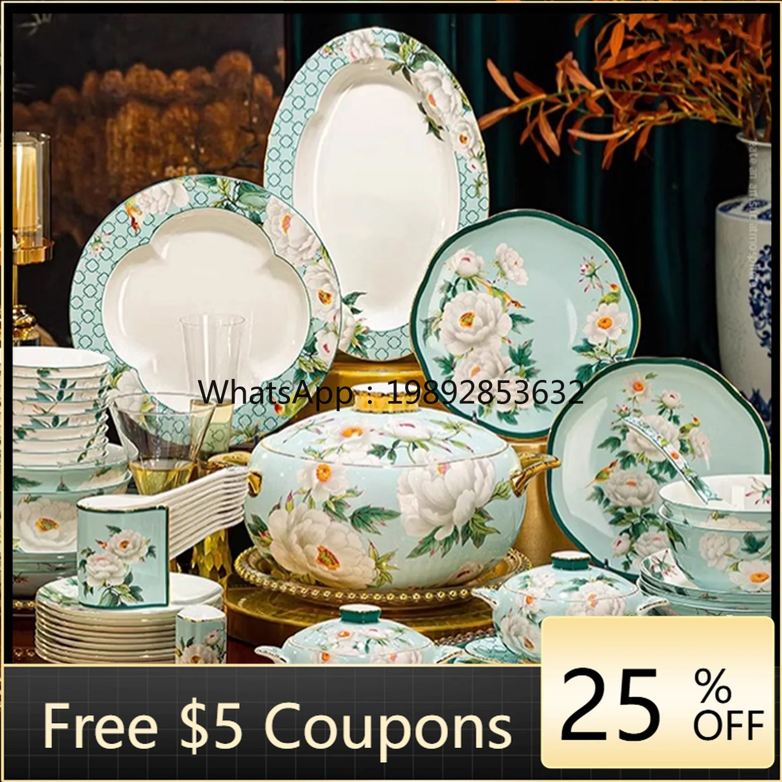 ZC Bowl Household New Bowl and Plate Set Household High-end Bone China Tableware Chinese Housewarming Tableware
ZC Bowl Household New Bowl and Plate Set Household High-end Bone China Tableware Chinese Housewarming Tableware