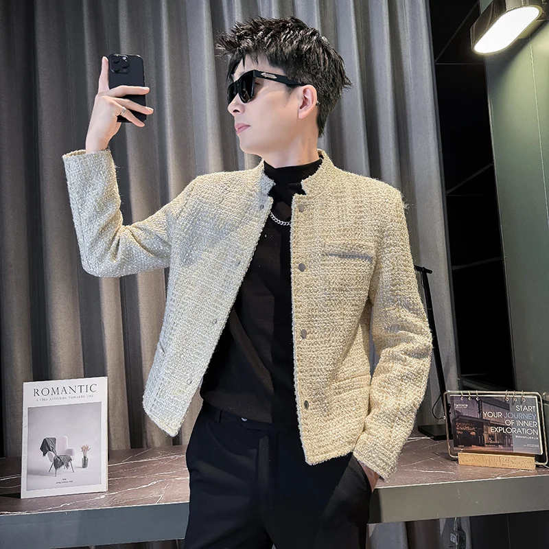 Мужское шерстяное пальто Slim Fit размера XS, осенне-зимнее, молодежное, в корейском стиле, с длинными рукавами
Мужское шерстяное пальто Slim Fit размера XS, осенне-зимнее, молодежное, в корейском стиле, с длинными рукавами