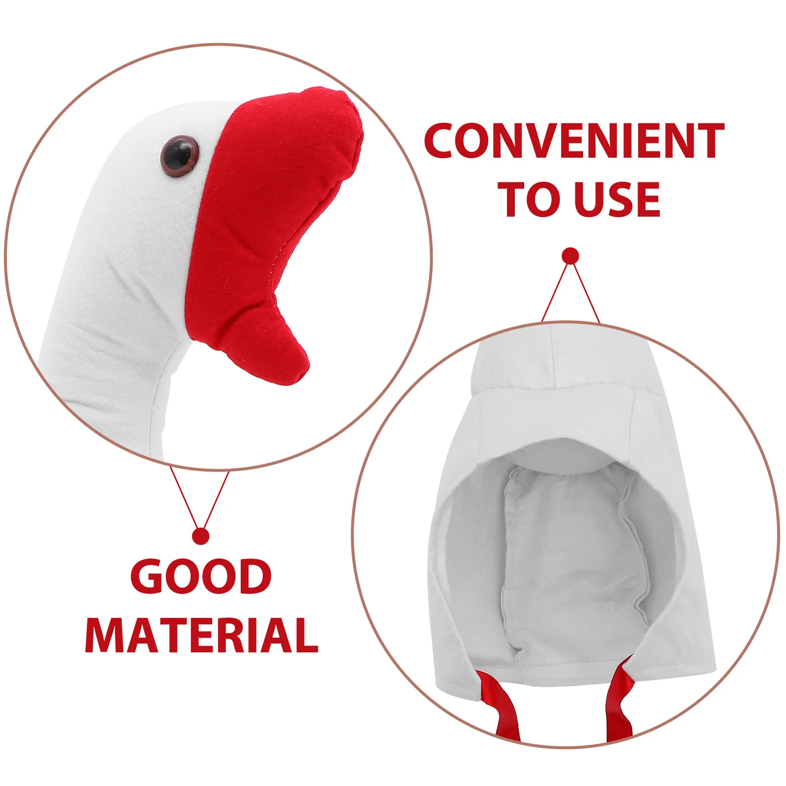 1pc Big Goose Head Cover Hat Funny Novelty Headwear For Party Balls Celebration Costume Accessory Photo Prop Lightweight 
1pc Big Goose Head Cover Hat Funny Novelty Headwear For Party Balls Celebration Costume Accessory Photo Prop Lightweight