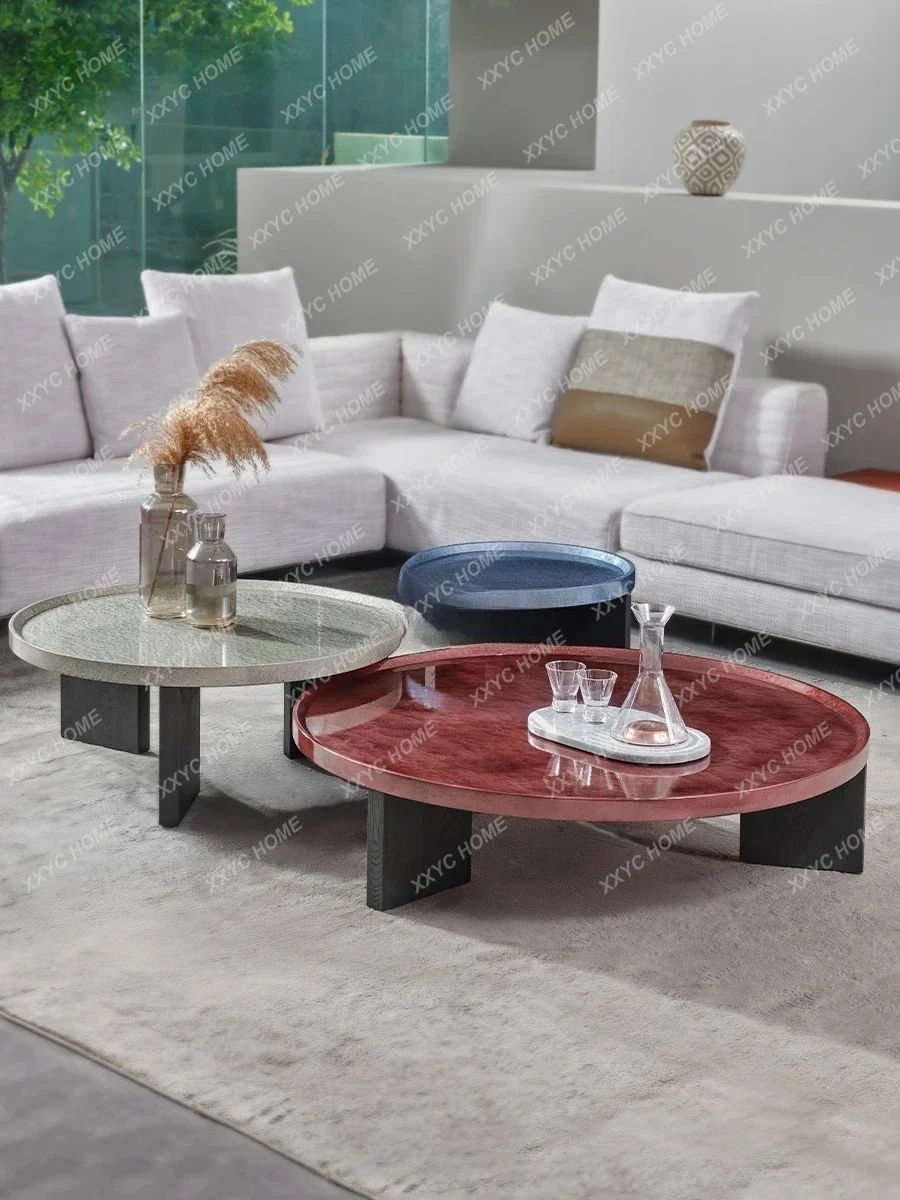 Современный простой высококачественный комбинированный бытовой журнальный столик с волнистой краской, штатив с зерном вяза
Современный простой высококачественный комбинированный бытовой журнальный столик с волнистой краской, штатив с зерном вяза