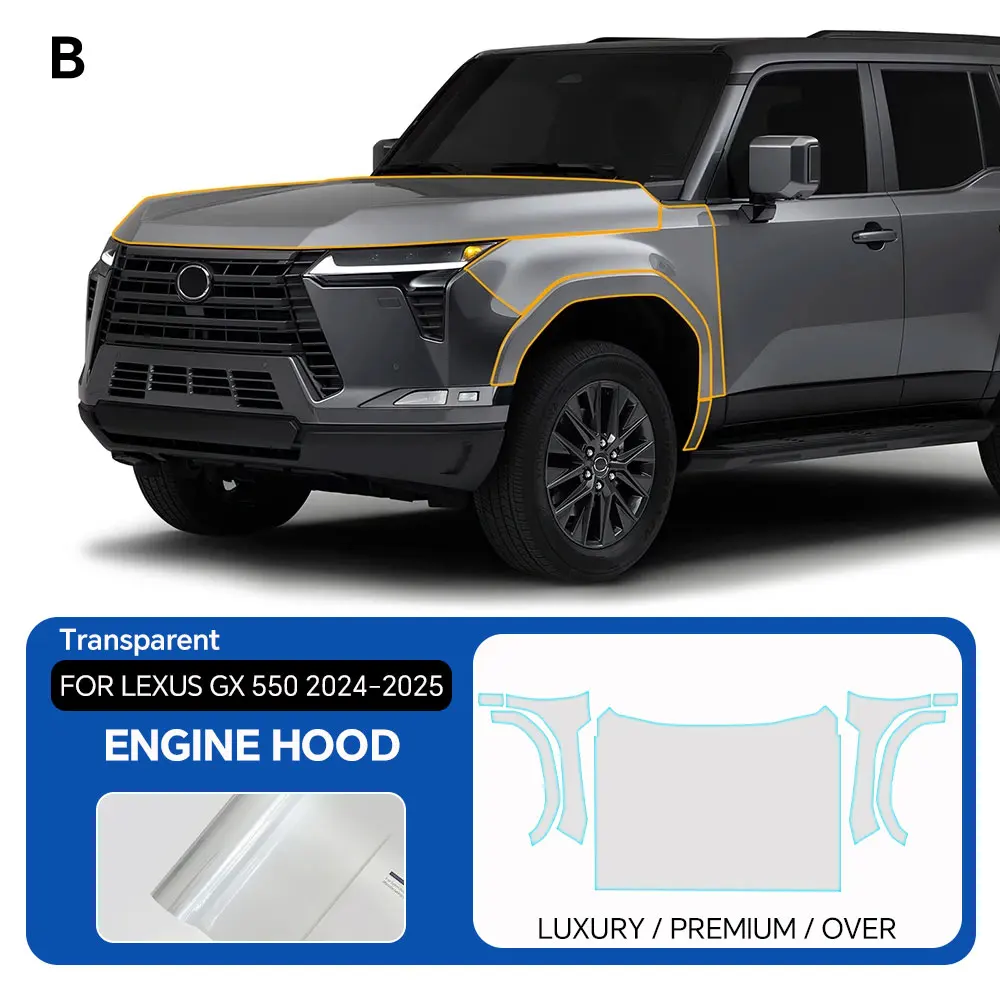 9Mil TPU Scratch-resistant Car Paint Protection Film For Lexus GX 550 Luxury Premium Over 2024 2025 Transparent Bra Per-cut PPF
9Mil TPU Scratch-resistant Car Paint Protection Film For Lexus GX 550 Luxury Premium Over 2024 2025 Transparent Bra Per-cut PPF