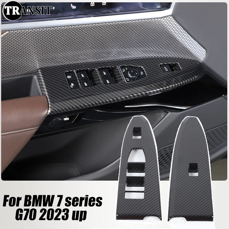 Для BMW 7 серии G70 2023 2024 2025 аксессуары ABS углеродное волокно переключатель подъема окна автомобиля кнопка рамка крышка отделка интерьер
Для BMW 7 серии G70 2023 2024 2025 аксессуары ABS углеродное волокно переключатель подъема окна автомобиля кнопка рамка крышка отделка интерьер