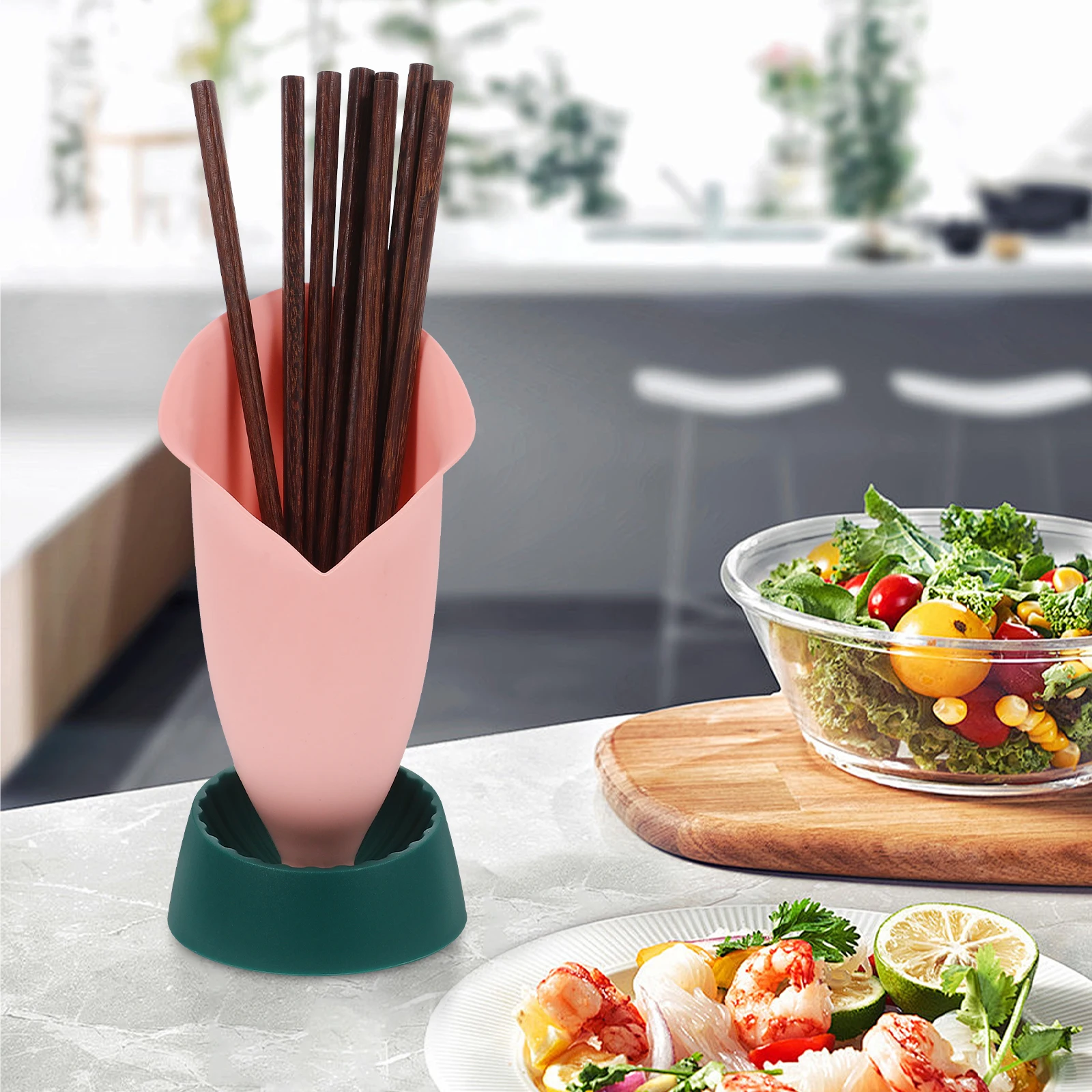 Plastic Chopsticks Holder Creative Flower Shape Multi Functional Kitchen Utensil Storage ganizer Easy Place Take
Plastic Chopsticks Holder Creative Flower Shape Multi Functional Kitchen Utensil Storage ganizer Easy Place Take