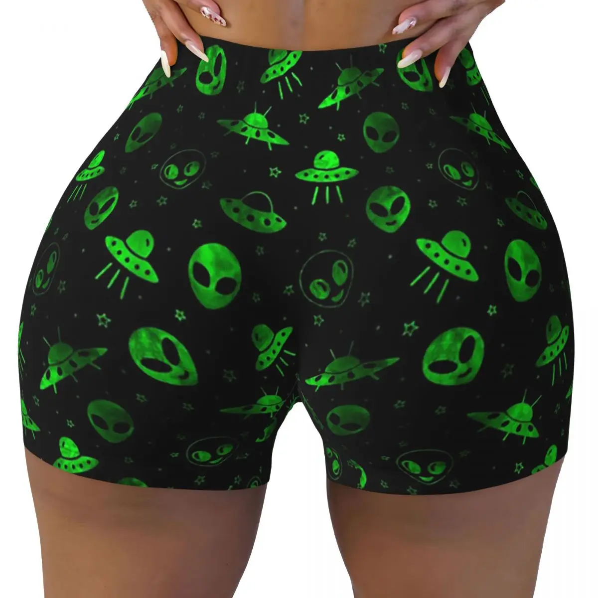 Custom Aliens And UFOs Pattern Yoga Shorts Women Gym Workout Running Athletic Volleyball Biker Shorts
Custom Aliens And UFOs Pattern Yoga Shorts Women Gym Workout Running Athletic Volleyball Biker Shorts