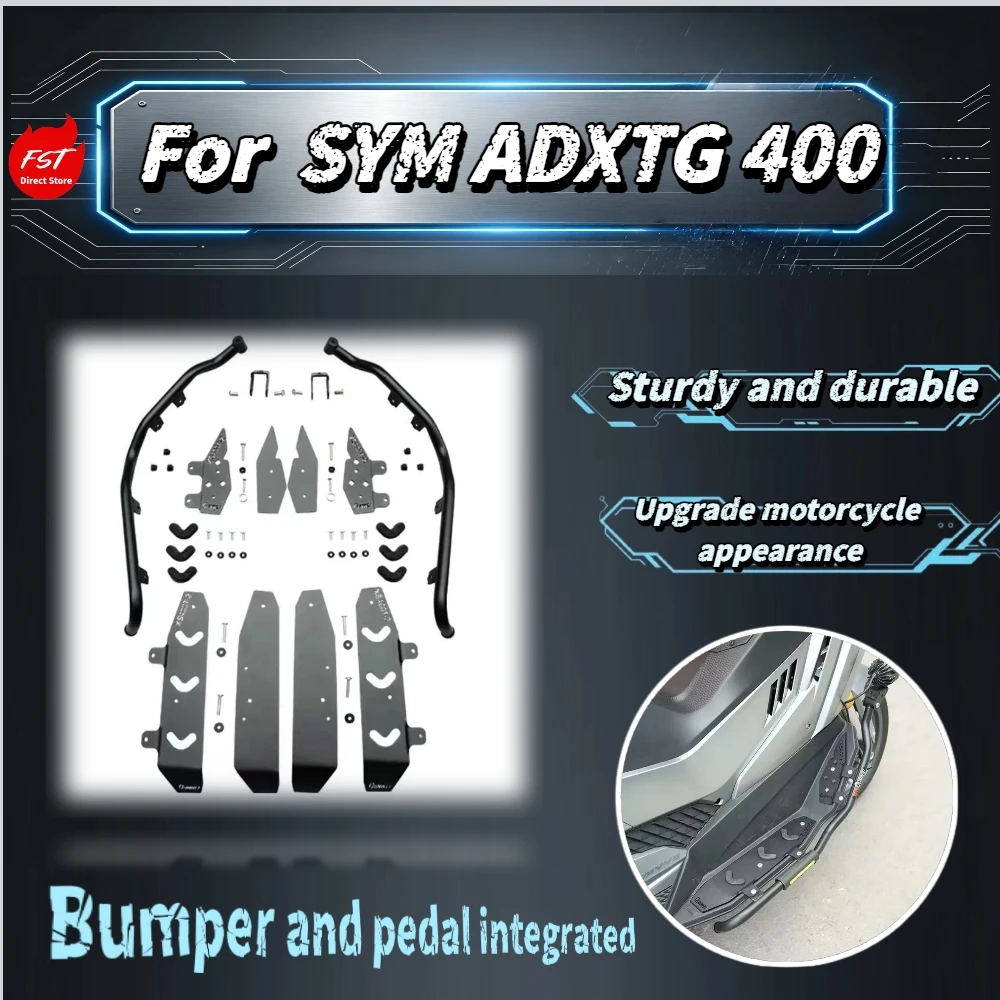 For SYM ADXTG400 Heavy-duty Carbon Steel Bumper Double Layer Powder Coating Crash Guard Moto Mod Accessories
For SYM ADXTG400 Heavy-duty Carbon Steel Bumper Double Layer Powder Coating Crash Guard Moto Mod Accessories