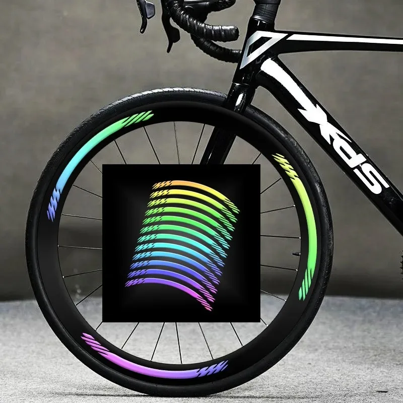 12Pcs/Set Multi-Color Wheel Decoration Strips, Cool Glowing Waterproof PVC Bicycle Rim Stickers, Easy to Install
12Pcs/Set Multi-Color Wheel Decoration Strips, Cool Glowing Waterproof PVC Bicycle Rim Stickers, Easy to Install