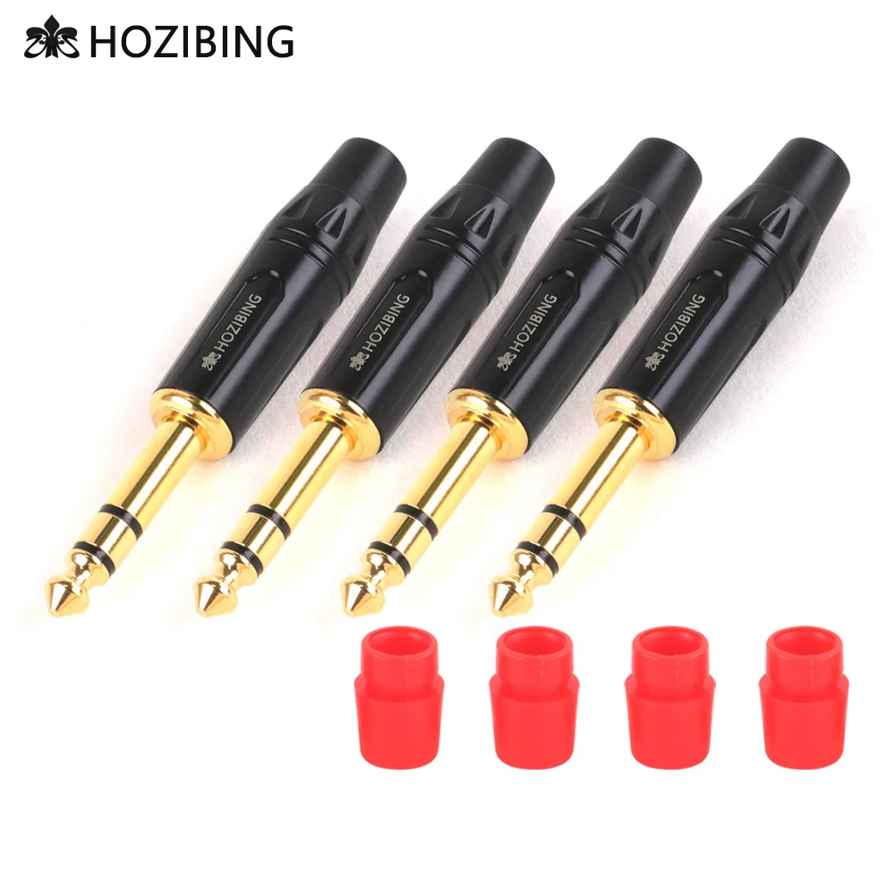 4pcs Stereo 6.35mm Jack Male Plug Soldering Wire Connectors 1/4 Inch Audio Microphone Plug Gold Plated
4pcs Stereo 6.35mm Jack Male Plug Soldering Wire Connectors 1/4 Inch Audio Microphone Plug Gold Plated