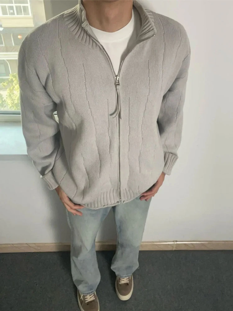 Retro American Open Cardigan Men's Knitted Sweater Outerwear Loose Lazy Style Spring Autumn Cleanfit High-End Feeling
Retro American Open Cardigan Men's Knitted Sweater Outerwear Loose Lazy Style Spring Autumn Cleanfit High-End Feeling