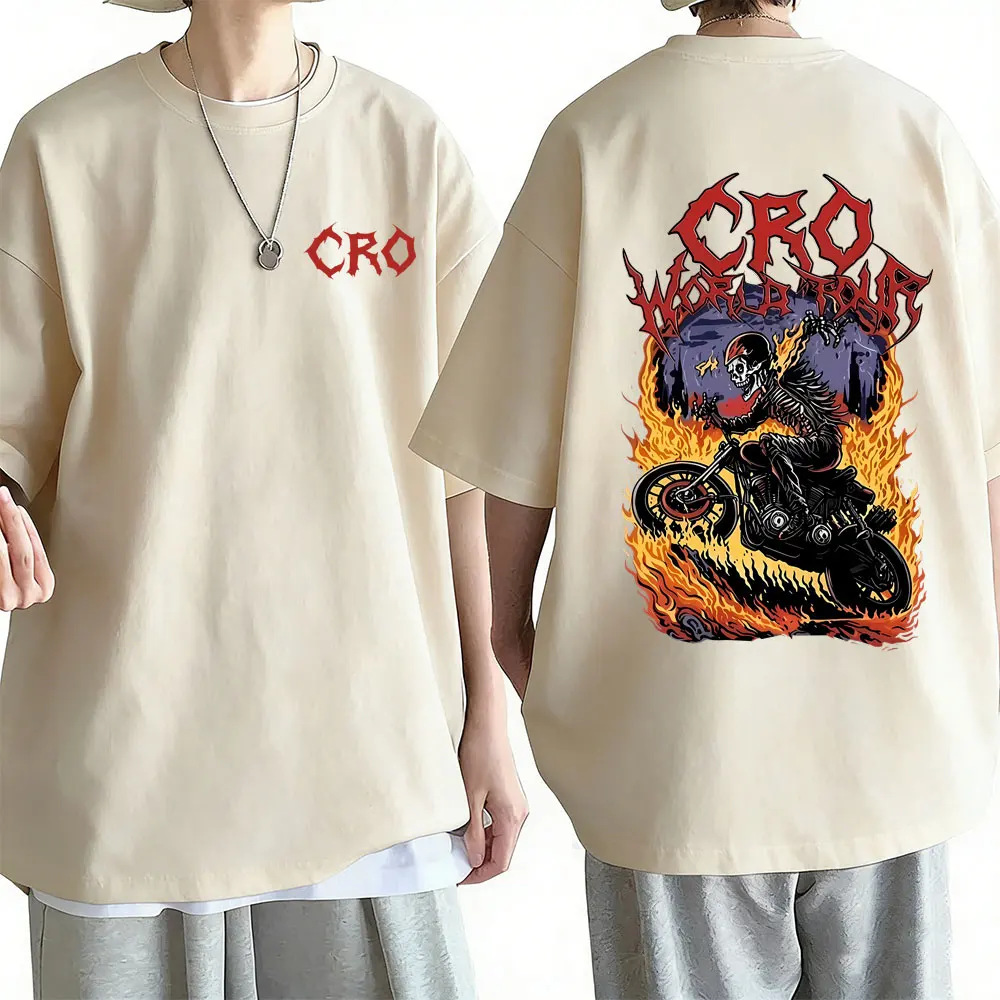 Trap Rapper C.R.O Skeleton Graphic T-shirt Summer Men Women Hip Hop Fashion Pop Music T Shirts Men's Casual Oversized Streetwear
Trap Rapper C.R.O Skeleton Graphic T-shirt Summer Men Women Hip Hop Fashion Pop Music T Shirts Men's Casual Oversized Streetwear