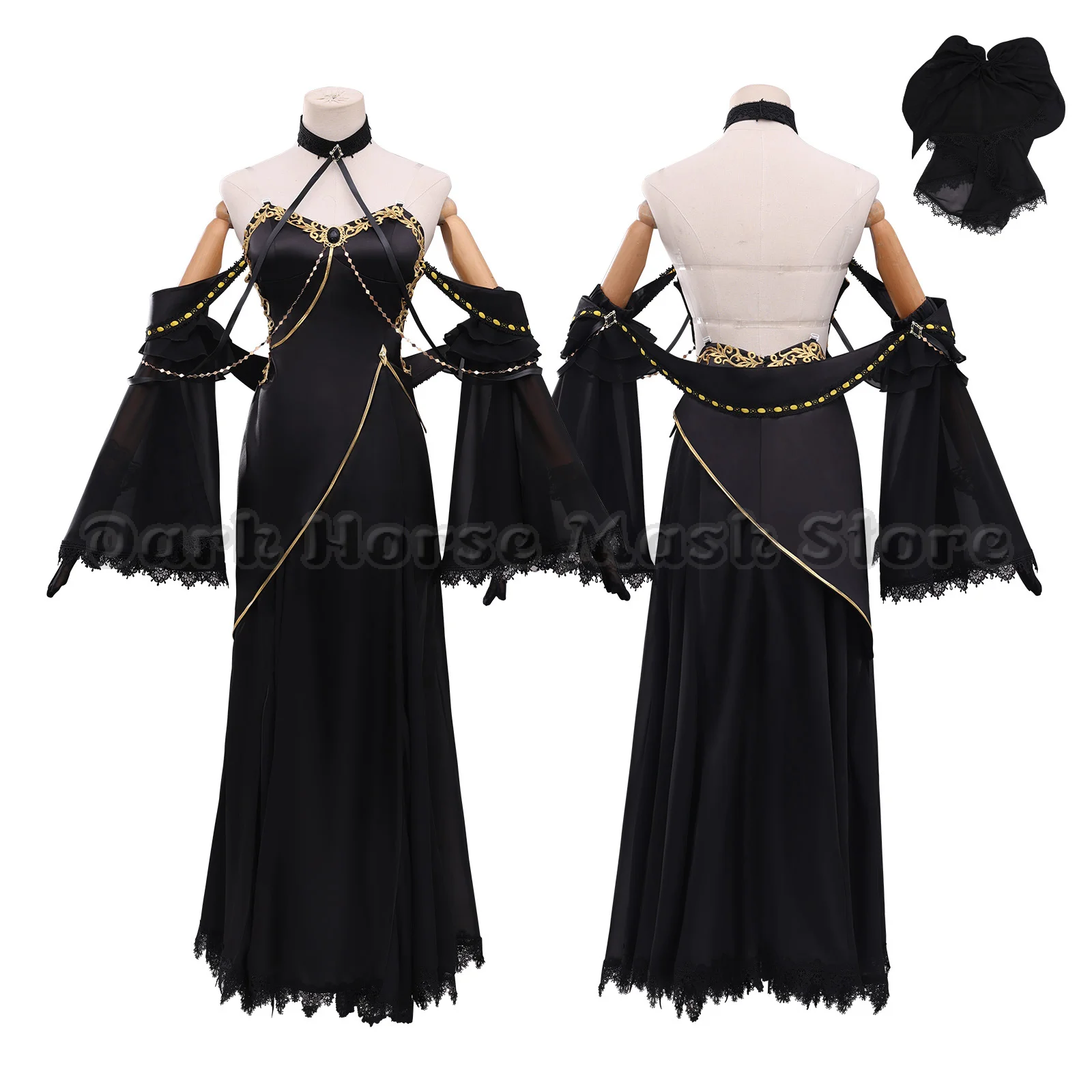 Anime CC Cosplay Costume Black Evening Dress Off shoulder Long Skirt Accessories Adult Woman Masquerade Carnival Party Suit
Anime CC Cosplay Costume Black Evening Dress Off shoulder Long Skirt Accessories Adult Woman Masquerade Carnival Party Suit