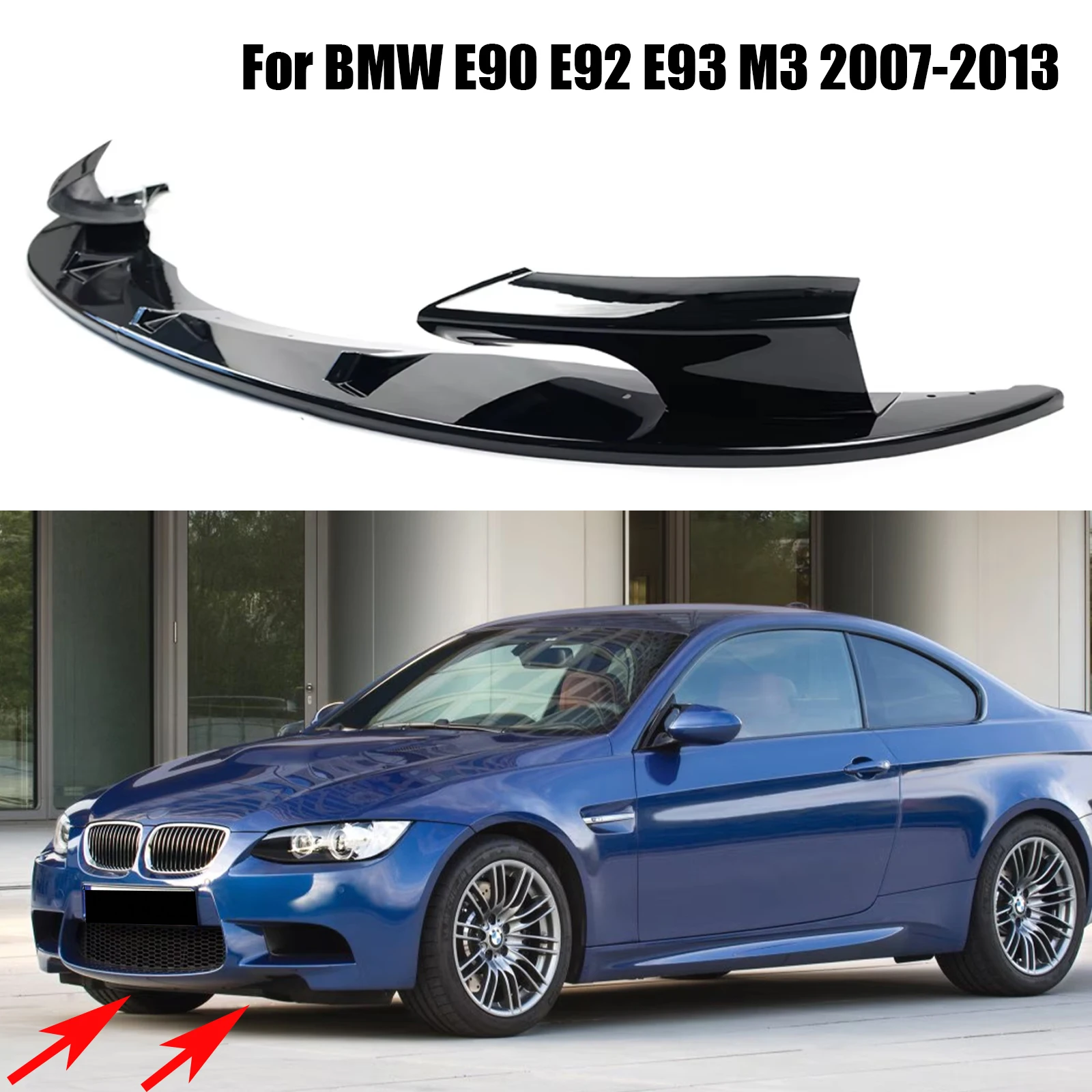 Car Front Bumper Lip Splitter Spoiler For BMW E90 E92 E93 M3 2007-2013 Diffuser Protector Guard Glossy Black Carbon Fiber Look
Car Front Bumper Lip Splitter Spoiler For BMW E90 E92 E93 M3 2007-2013 Diffuser Protector Guard Glossy Black Carbon Fiber Look