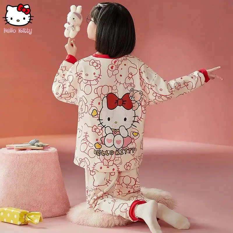 Sanrio Kawaii аниме пижамы Hello Kitty весна осень новая девушка Pochacco мультфильм мода с длинными рукавами удобный комплект домашней одежды
Sanrio Kawaii аниме пижамы Hello Kitty весна осень новая девушка Pochacco мультфильм мода с длинными рукавами удобный комплект домашней одежды