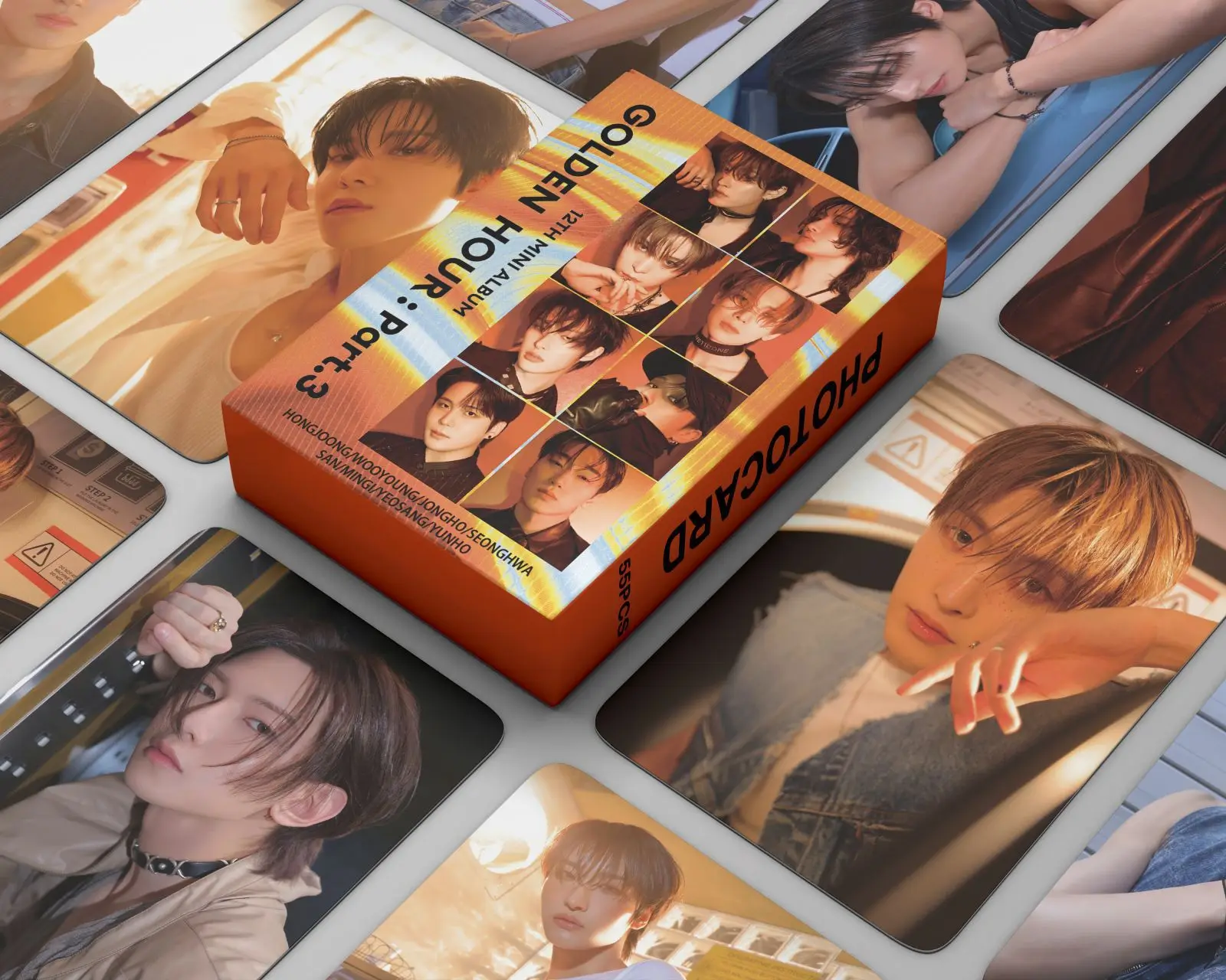55 pieces of ATEEZ small cards GOLDEN HOUR : Part.3 cards Choi Jong Ho Yunho photo cards LOMO card collection cards
55 pieces of ATEEZ small cards GOLDEN HOUR : Part.3 cards Choi Jong Ho Yunho photo cards LOMO card collection cards