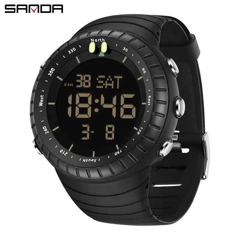 SANDA 6184 Men's Electronic Watch Leisure Creative Sports Outdoors Waterproof Silicone Strap Wrist watches for Male Watches Gift
SANDA 6184 Men's Electronic Watch Leisure Creative Sports Outdoors Waterproof Silicone Strap Wrist watches for Male Watches Gift