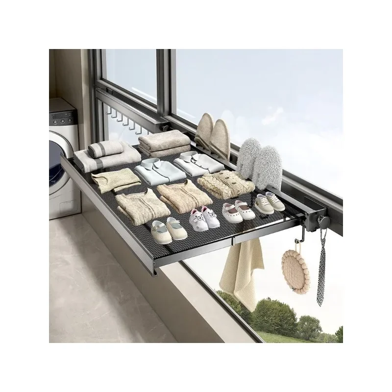 Invisible Folding Clothes Rack Balcony Shoe and Sock Drying Retractable Mesh Window Railing Indoor Clothes Drying Artifact
Invisible Folding Clothes Rack Balcony Shoe and Sock Drying Retractable Mesh Window Railing Indoor Clothes Drying Artifact