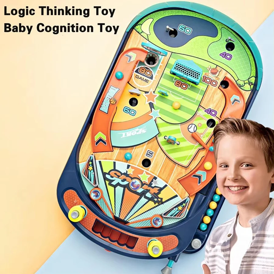 Children Pinball Machine Board Games Kids Marble Machine Match Table Games Montessori Toys Family Parent-child Interactive Toys
Children Pinball Machine Board Games Kids Marble Machine Match Table Games Montessori Toys Family Parent-child Interactive Toys
