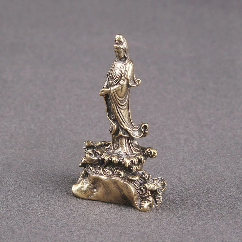 Vintage Guanyin Desktop Ornaments Retro Home Decor Statue for Living Room Bedroom Garden Durable Small TableDecoration Brass
Vintage Guanyin Desktop Ornaments Retro Home Decor Statue for Living Room Bedroom Garden Durable Small TableDecoration Brass