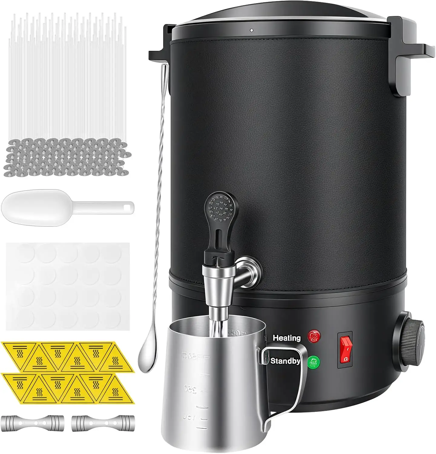 13Lbs Electric Wax Melter for Candle Making, Temp Control & No-Clog Pour Spout, Easy Clean, Bulk Production
13Lbs Electric Wax Melter for Candle Making, Temp Control & No-Clog Pour Spout, Easy Clean, Bulk Production