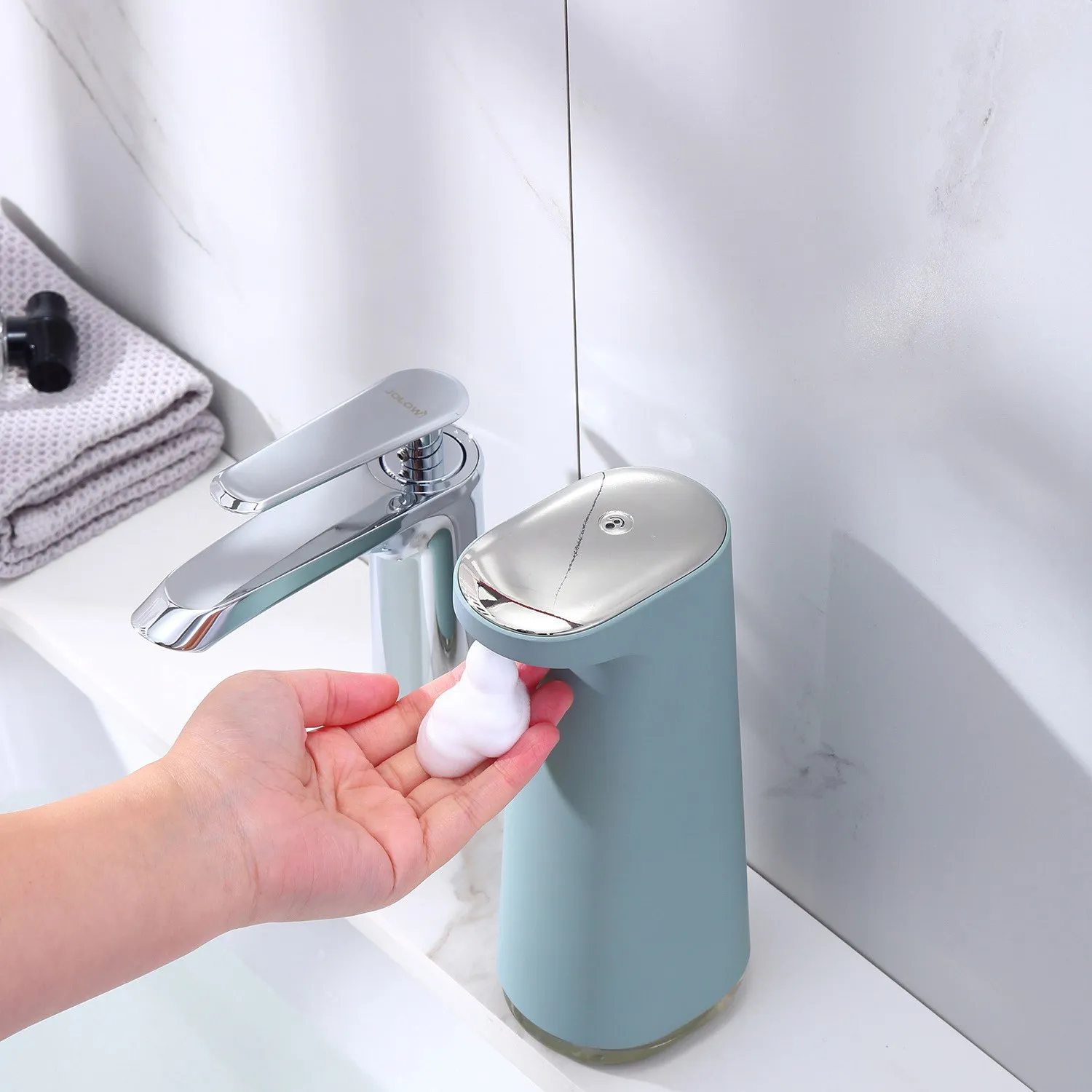 Automatic Foam Soap Dispenser Pressless Intelligent Sensor Hands Washing Dispenser For Kitchen Bathroom-Tvdae
Automatic Foam Soap Dispenser Pressless Intelligent Sensor Hands Washing Dispenser For Kitchen Bathroom-Tvdae