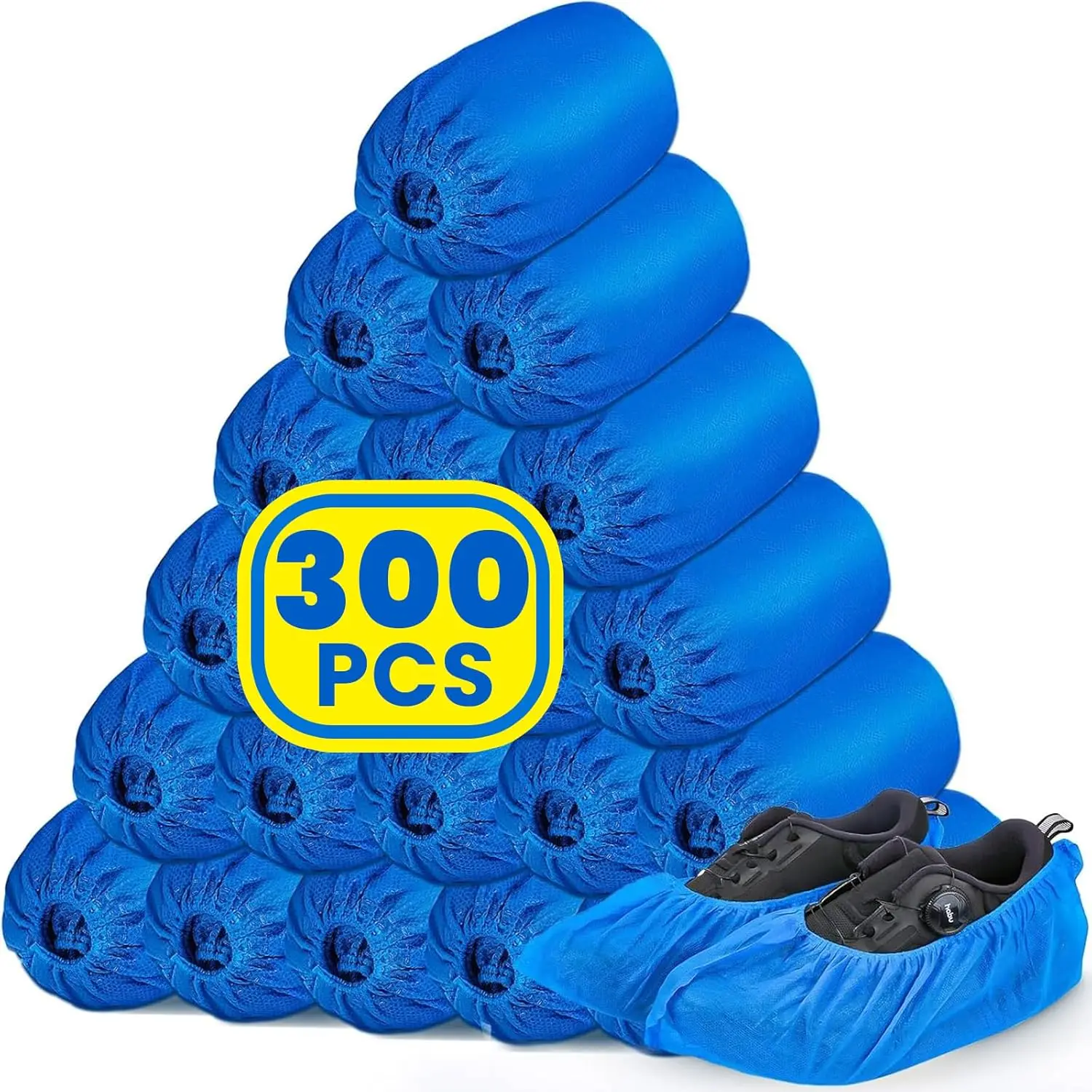 300 Pack Disposable Shoe Covers Non-woven Fabric for Indoor Use, Blue, Durable and Reusable, Large Size Fits Most Shoes
300 Pack Disposable Shoe Covers Non-woven Fabric for Indoor Use, Blue, Durable and Reusable, Large Size Fits Most Shoes