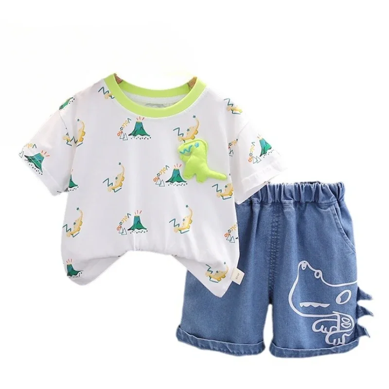 New Summer Baby Boys Clothes Suit Children Cartoon Short Sleeved T-Shirt Shorts 2Pcs/Sets Kids Clothing Infant Casual Costume
New Summer Baby Boys Clothes Suit Children Cartoon Short Sleeved T-Shirt Shorts 2Pcs/Sets Kids Clothing Infant Casual Costume