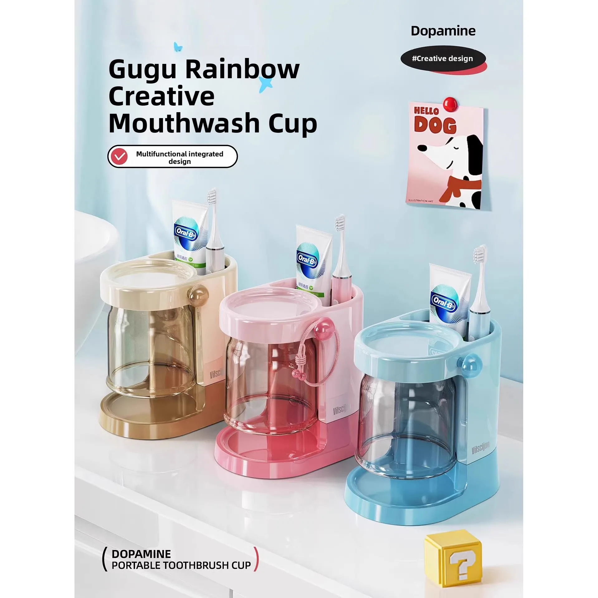 New 2023 Student Dormitory Toothbrush Cup Brushing Set Bathroom Accessories Toothpaste Cup Holder Storage Shelf Dental Kit
New 2023 Student Dormitory Toothbrush Cup Brushing Set Bathroom Accessories Toothpaste Cup Holder Storage Shelf Dental Kit