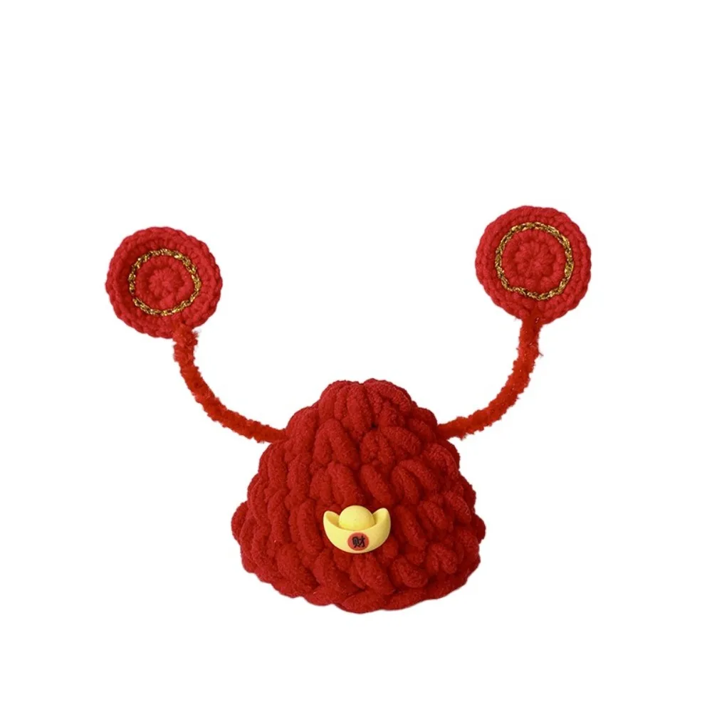 Cute Chinese Style Fortune Cat Headwear Warm Traditional Pet Knitted Hat Blessing Hand-crocheted Cat Head Cover Photography
Cute Chinese Style Fortune Cat Headwear Warm Traditional Pet Knitted Hat Blessing Hand-crocheted Cat Head Cover Photography