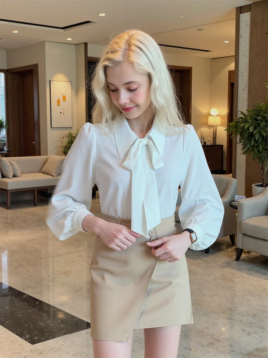 Casual White Shirts Cotton Blouses Women'S Clothing Trend 2025 Winter French Novelty Career Fashionemo Business Vinatage Commute
Casual White Shirts Cotton Blouses Women'S Clothing Trend 2025 Winter French Novelty Career Fashionemo Business Vinatage Commute