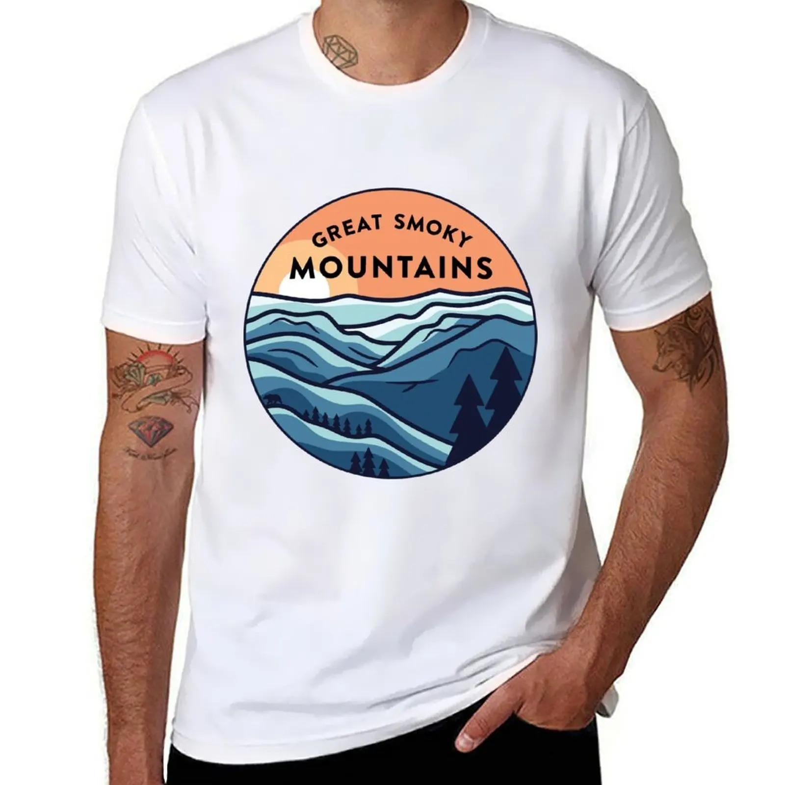 Great Smoky Mountains Sticker T-Shirt t shirts for man cotton funny g man t shirts for men T-Shirt 
Great Smoky Mountains Sticker T-Shirt t shirts for man cotton funny g man t shirts for men T-Shirt