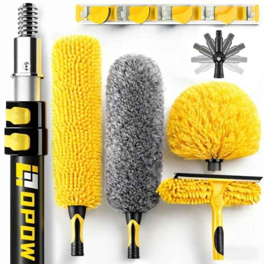 20 High Ceiling Duster Kits with 5-ft Heavy Duty Extension Pole High Reach Duster for Cleaning Microfiber Feather Duster Cobweb
20 High Ceiling Duster Kits with 5-ft Heavy Duty Extension Pole High Reach Duster for Cleaning Microfiber Feather Duster Cobweb