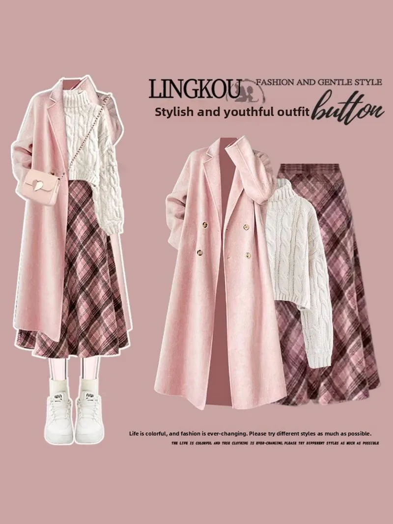 Осенне-зимний клетчатый вязаный свитер с высокой талией, ветровка, комплект верхней одежды и юбки, женский ансамбль Faion Long Sve Stand...
Осенне-зимний клетчатый вязаный свитер с высокой талией, ветровка, комплект верхней одежды и юбки, женский ансамбль Faion Long Sve Stand...