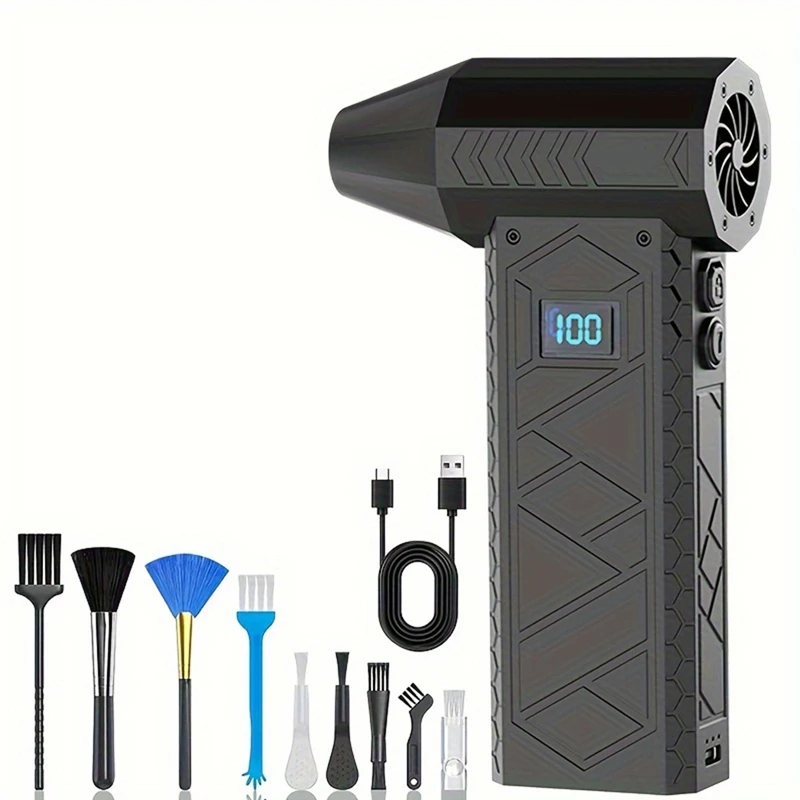 ABRU-180000RPM Mini Air Blower Turbo Jet Fan Electric Power Display Handheld Dust Cleaner High Speed Duster Cleaning Tool
ABRU-180000RPM Mini Air Blower Turbo Jet Fan Electric Power Display Handheld Dust Cleaner High Speed Duster Cleaning Tool