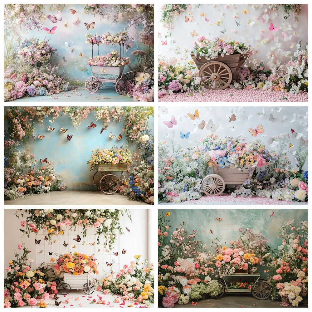 Spring Background For Photography Colorful Floral Butterfly Wooden Car Kids Birthday Party Portrait Decor Backdrop Photo Studio
Spring Background For Photography Colorful Floral Butterfly Wooden Car Kids Birthday Party Portrait Decor Backdrop Photo Studio