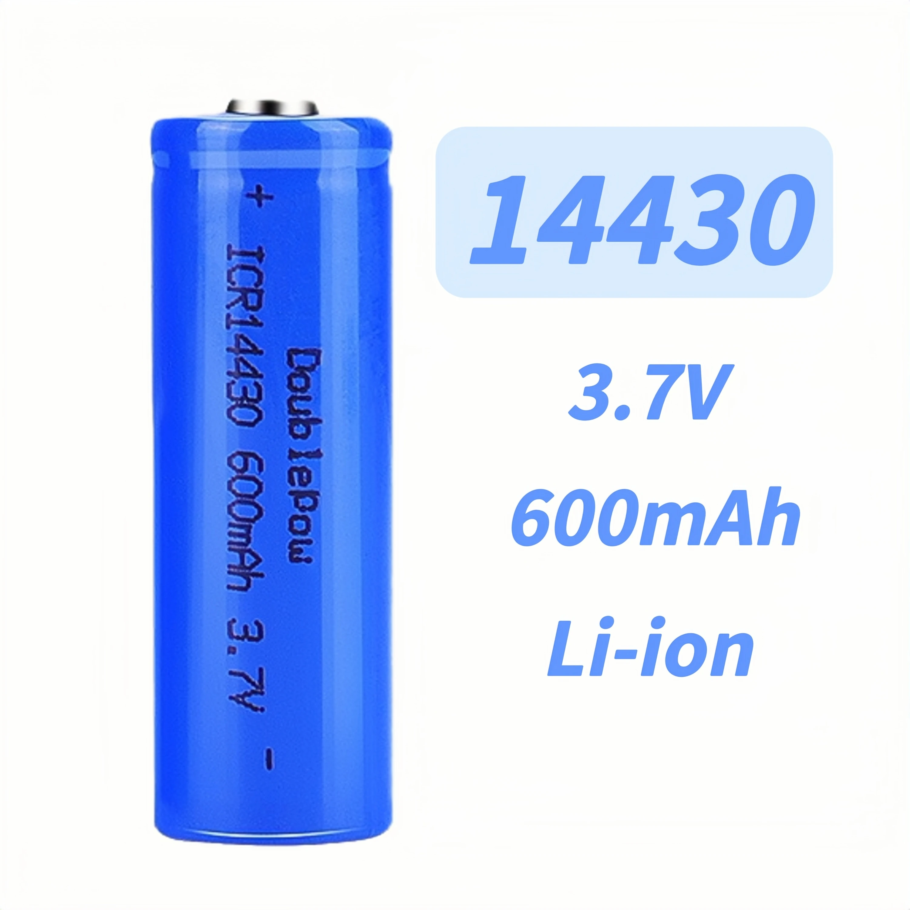 14430 Battery 3.7V 600mAh Rechargeable lithium battery Charger for Hair clipper Shaver ETC Sprayer Massager Emergency lights
14430 Battery 3.7V 600mAh Rechargeable lithium battery Charger for Hair clipper Shaver ETC Sprayer Massager Emergency lights