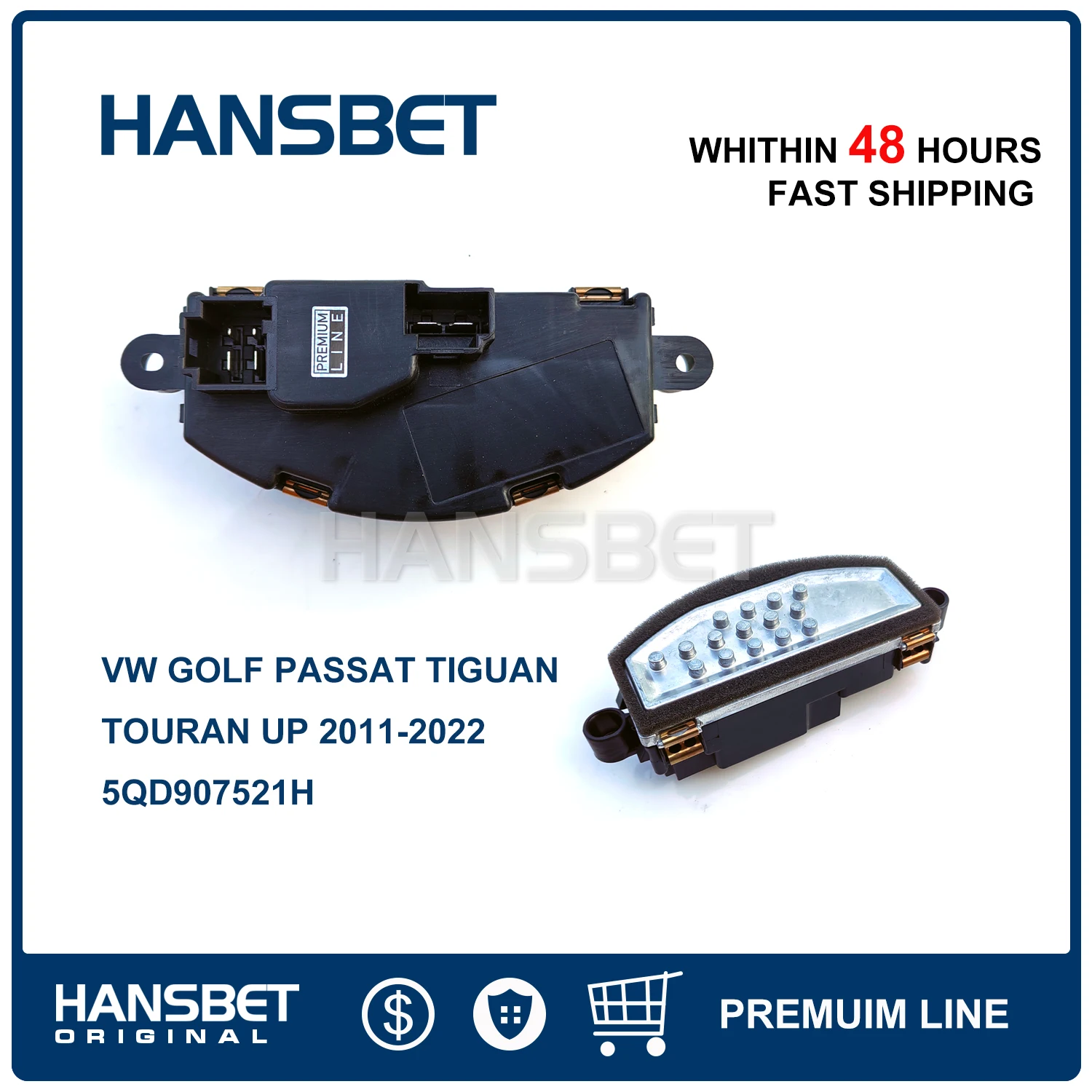 Резистор регулятора двигателя вентилятора для Volkswagen Golf PASSAT TIGUAN TOURAN UP 5QD 907521 H HANSBET
Резистор регулятора двигателя вентилятора для Volkswagen Golf PASSAT TIGUAN TOURAN UP 5QD 907521 H HANSBET