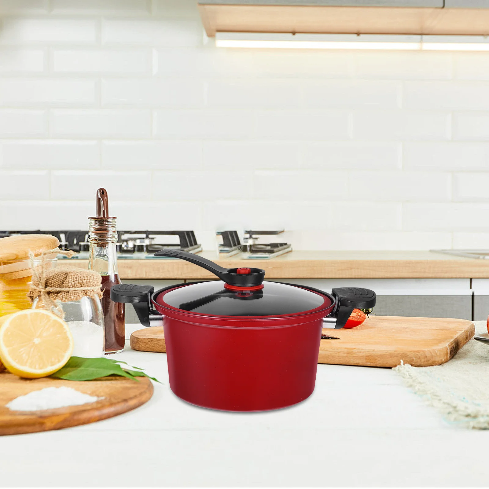 Micro Pressure Cooker 3L Visible Glass Lid Stew Pot for Household Slow Cooking Nonstick Easy Clean Kitchen Tool Portable
Micro Pressure Cooker 3L Visible Glass Lid Stew Pot for Household Slow Cooking Nonstick Easy Clean Kitchen Tool Portable