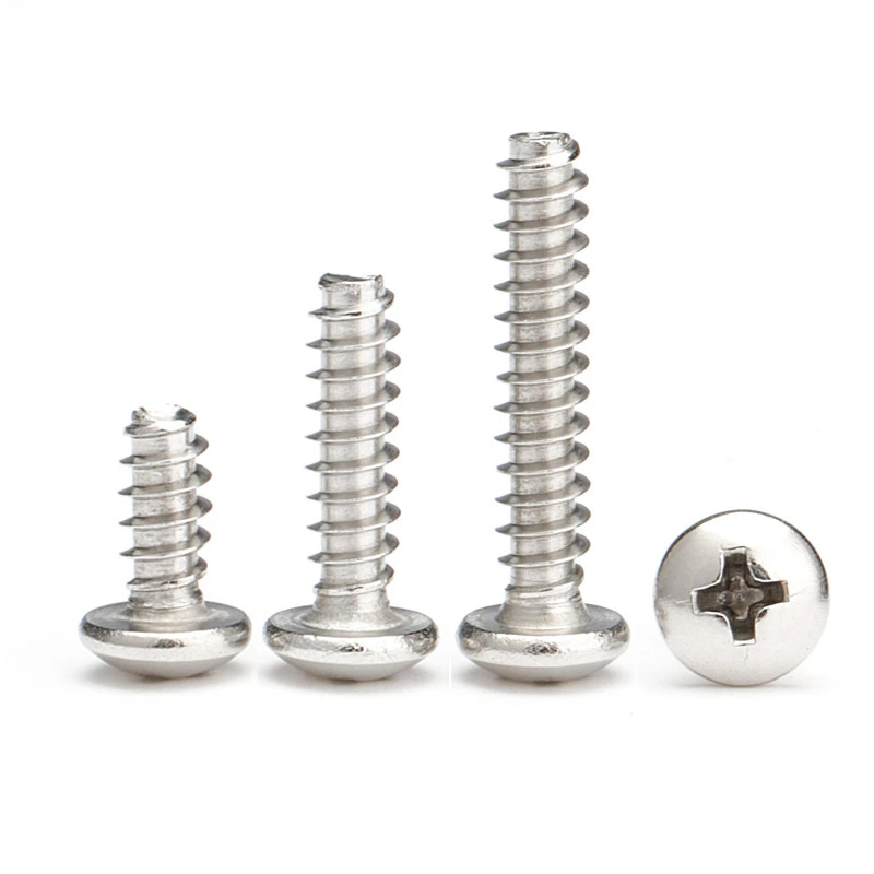 304 Stainless Steel Self Tapping Wood Screws QC-272, Round Pan Flat Tail Anti-Rust Wood Fastening Nails M5 M6 For Home Furniture
304 Stainless Steel Self Tapping Wood Screws QC-272, Round Pan Flat Tail Anti-Rust Wood Fastening Nails M5 M6 For Home Furniture