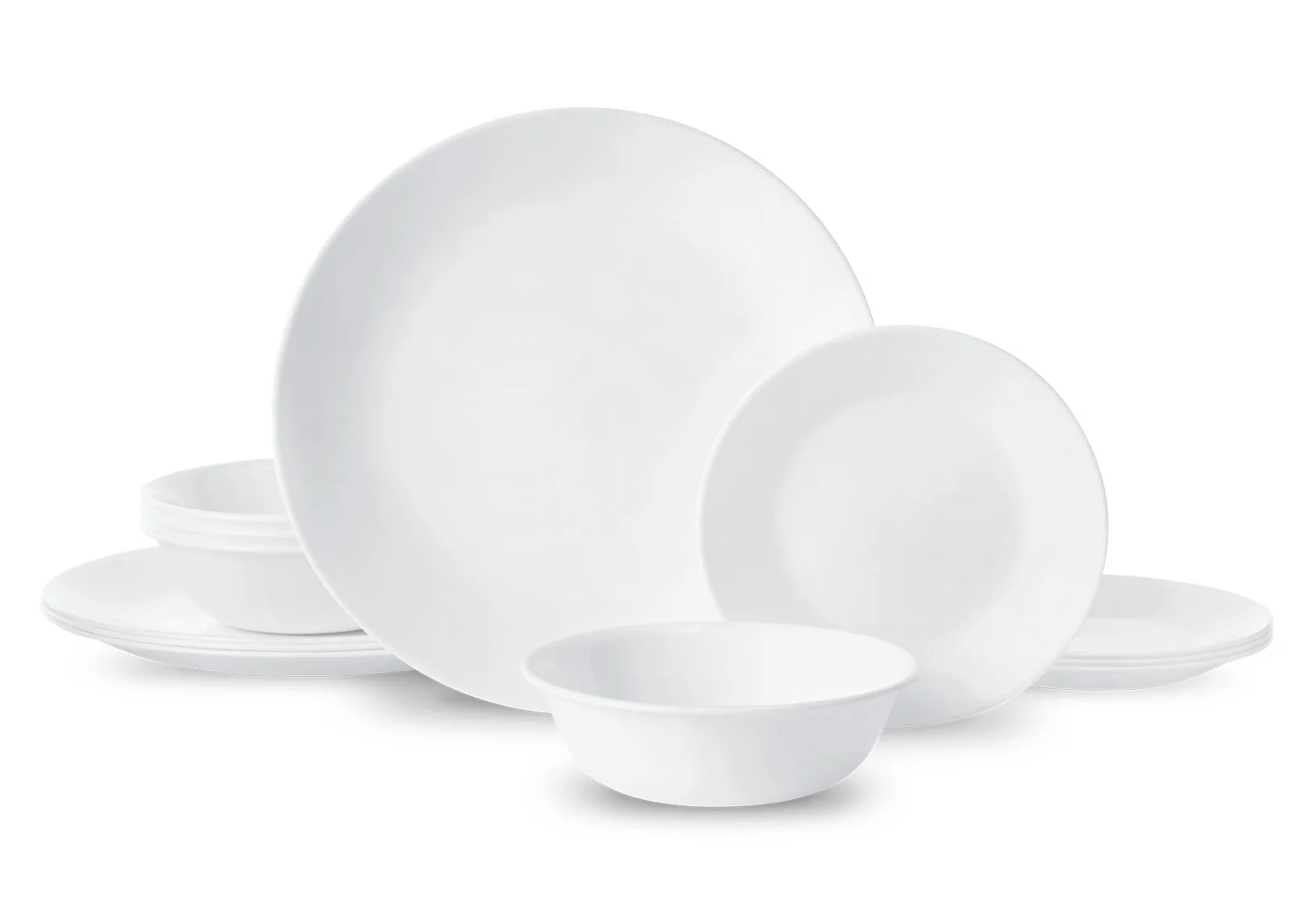 Winter Frost White Glass Dinnerware Set for 4, 12-Piece
Winter Frost White Glass Dinnerware Set for 4, 12-Piece