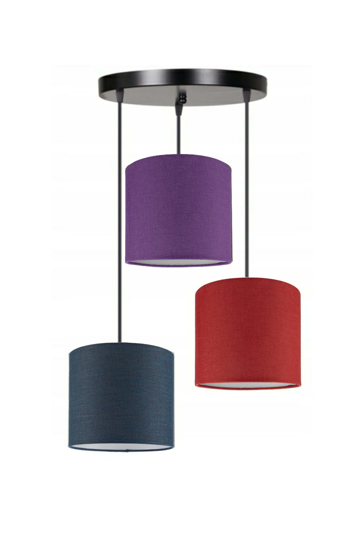 3 Heads Navy Blue Purple Red Cylinder Fabric Lampshade Pendant Lamp Chandelier Modern Decorative Design For Home Hotel Office
3 Heads Navy Blue Purple Red Cylinder Fabric Lampshade Pendant Lamp Chandelier Modern Decorative Design For Home Hotel Office