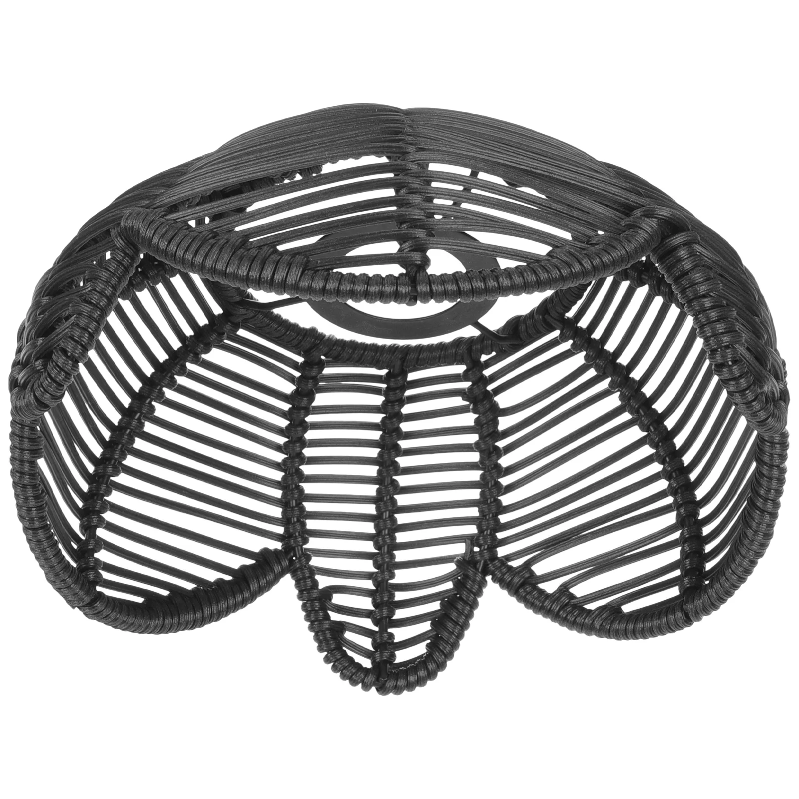 Elegant Woven Lotus Lampshade Black Imitation Rattan Pendant Shade for Home Bar Restaurant Soft Light Decor Easy Install
Elegant Woven Lotus Lampshade Black Imitation Rattan Pendant Shade for Home Bar Restaurant Soft Light Decor Easy Install