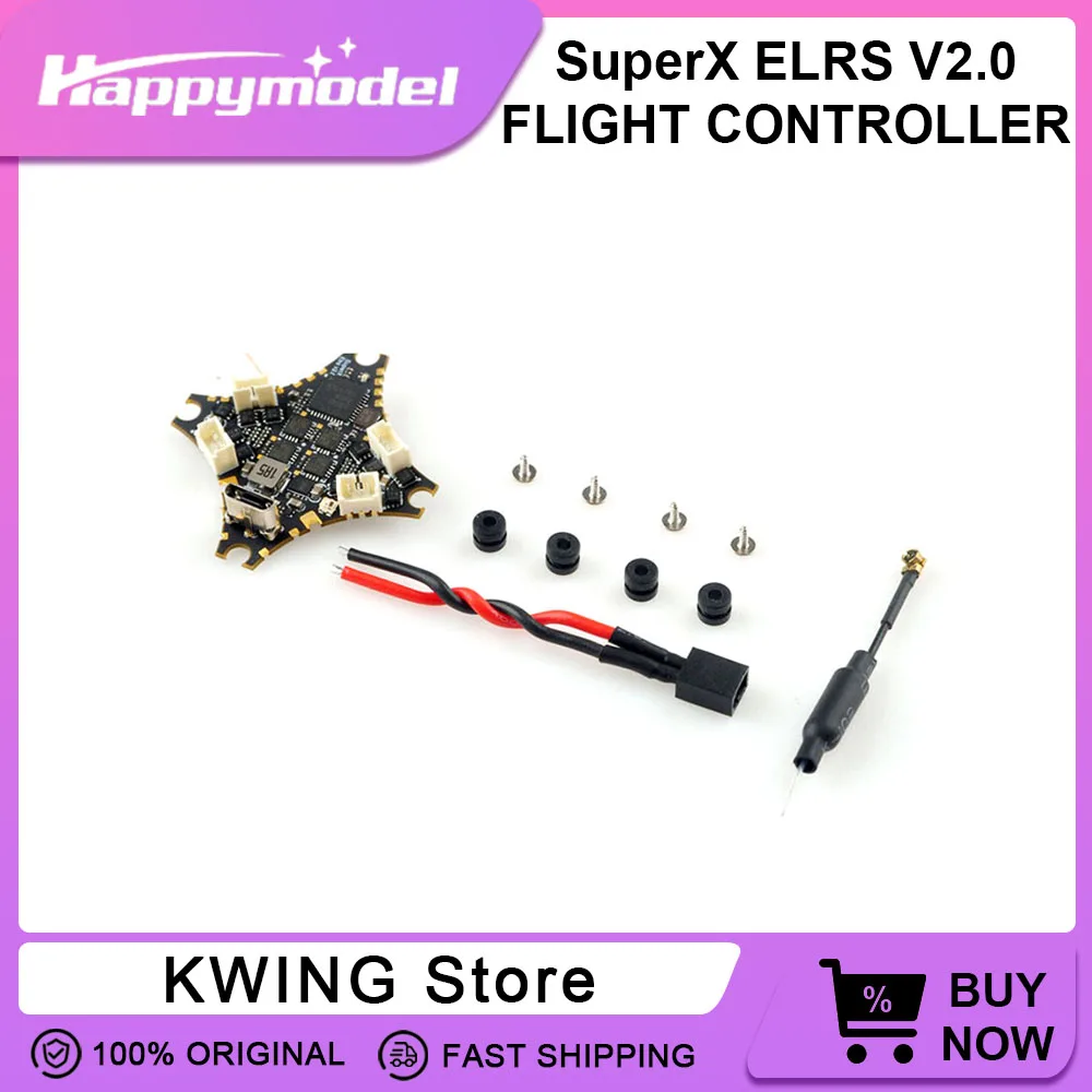 HappyModel SuperX HD ELRS 1-2S AIO Flight Controlelr Built-in 12A ESC UART ELRS V3 RX for Mobula6 HDZero Moblite7 Walksnail
HappyModel SuperX HD ELRS 1-2S AIO Flight Controlelr Built-in 12A ESC UART ELRS V3 RX for Mobula6 HDZero Moblite7 Walksnail