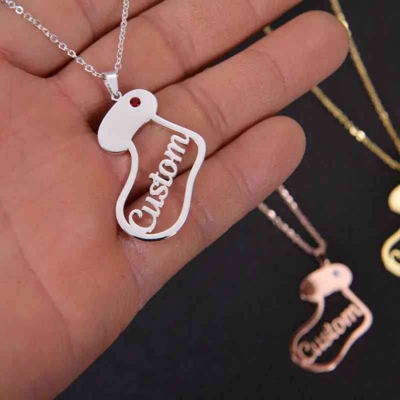 Personalized Christmas Stocking Pendant - Custom Birthstone & Name Engraving - Stainless Steel Chain - Christmas Gift
Personalized Christmas Stocking Pendant - Custom Birthstone & Name Engraving - Stainless Steel Chain - Christmas Gift