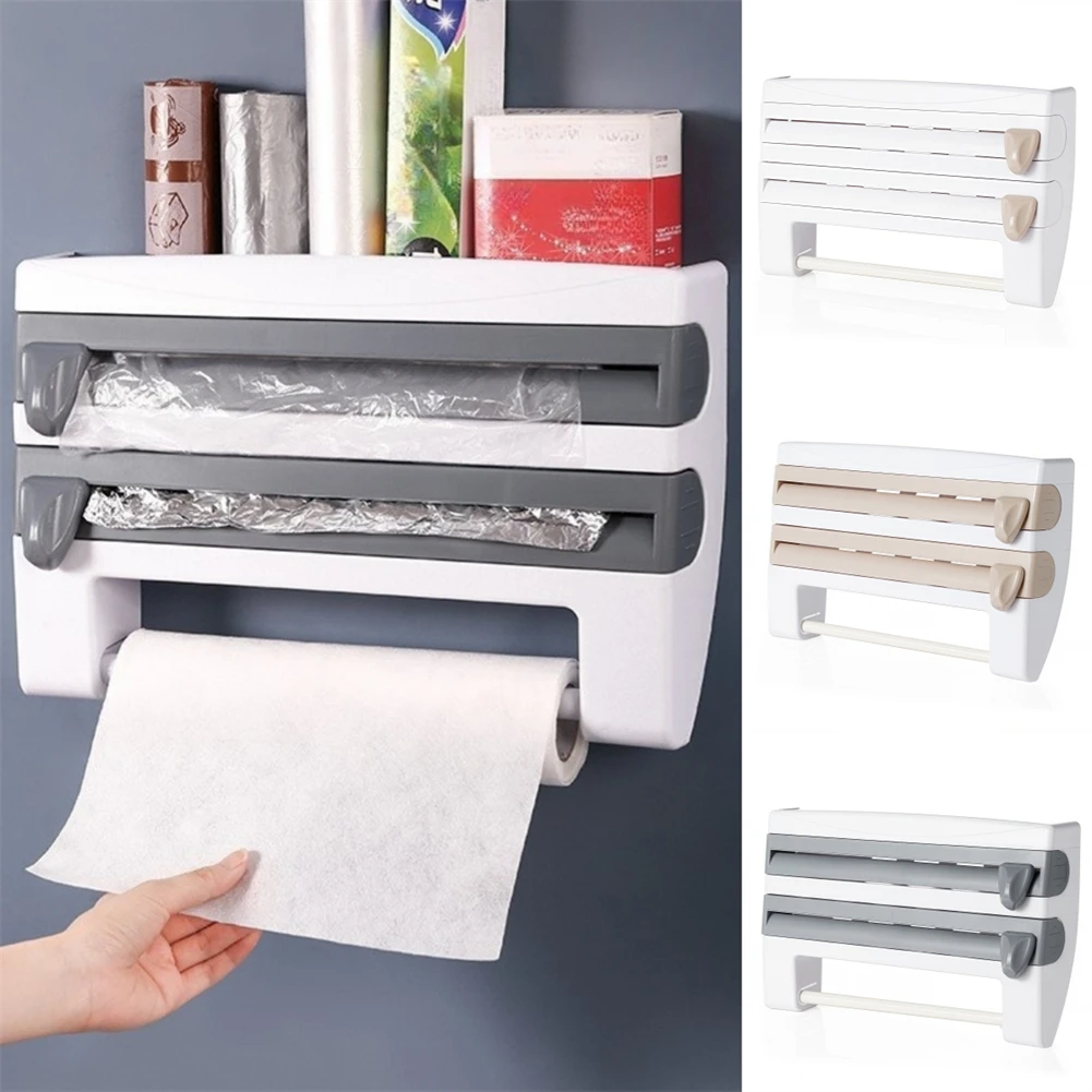 Feeder Space-Saving Kitchen Storage Grey Aluminum Foil Dispenser Elastic Buckle Design Conceal Cutting Slide Easy To Clean
Feeder Space-Saving Kitchen Storage Grey Aluminum Foil Dispenser Elastic Buckle Design Conceal Cutting Slide Easy To Clean