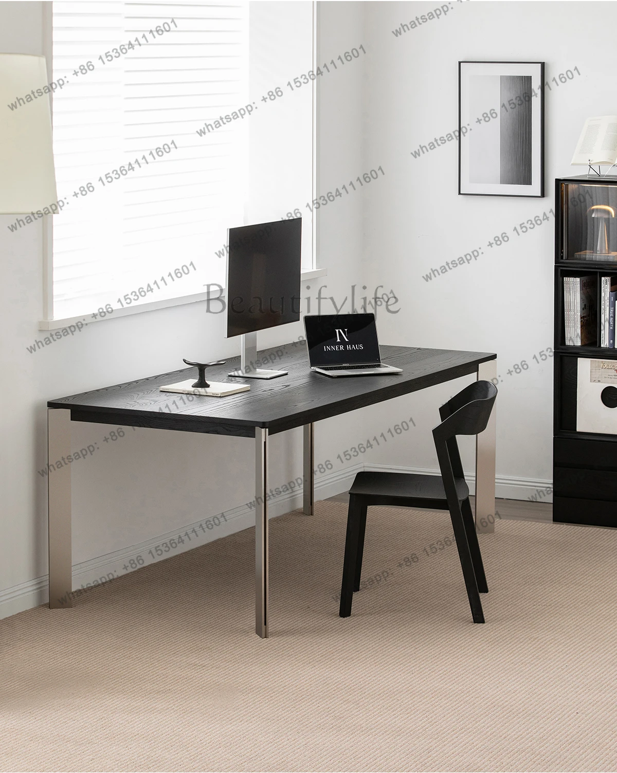 Solid Wood Dining Table Household Medieval Rectangular Large Board Table Black Ash Wood Desk Workbench
Solid Wood Dining Table Household Medieval Rectangular Large Board Table Black Ash Wood Desk Workbench