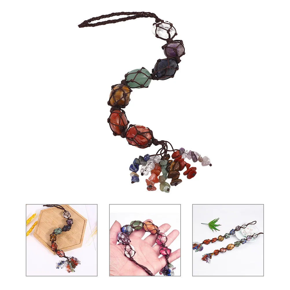 Natural Pendant Exquisite Car Hanging Ornament Chakra Stone Decor Car Mirror Pendant Hanging Stones
Natural Pendant Exquisite Car Hanging Ornament Chakra Stone Decor Car Mirror Pendant Hanging Stones
