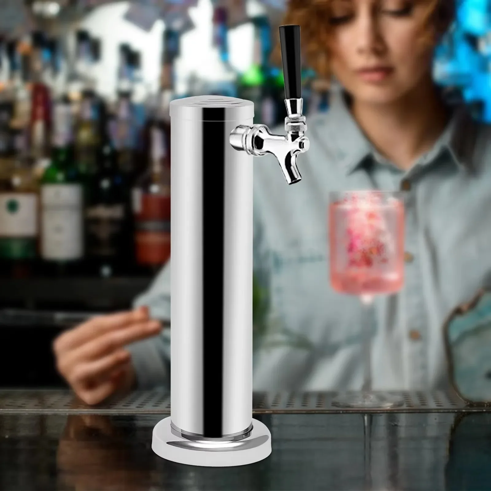 Bymaocar Single Head Brew Column Beer Tower Beverage Dispenser Stainless Steel Copper Core Single Faucet for Home Brewing
Bymaocar Single Head Brew Column Beer Tower Beverage Dispenser Stainless Steel Copper Core Single Faucet for Home Brewing